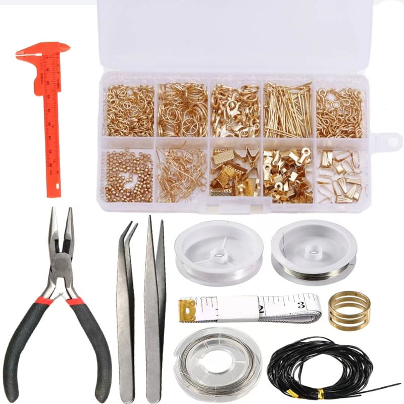Amazon Izrada i popravak nakita Kombinirani set DIY Pribor za nakit Kopča s jastogom, kopča za prsten s podijeljenom kopčom