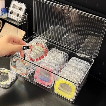 Κουτί αποθήκευσης κορδονιών βραχιόλι κολιέ κοσμήματα wenwan κρύσταλλο ανθεκτικό στη σκόνη ειδικό μικρό διαφανές ακρυλικό κουτί κοσμημάτων