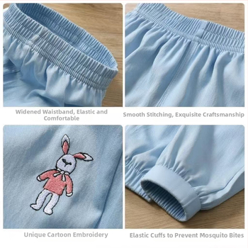 Παιδικά παντελόνια κατά των κουνουπιών, καλοκαιρινά λεπτά, ρούχα για αγόρια και κορίτσια, μωρά, υπαίθρια, καλοκαιρινά, casual παντελόνια, παγωμένα μεταξωτά τζιν