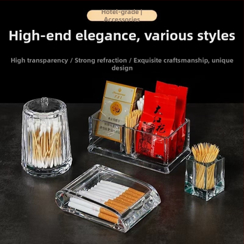 Ακρυλικό κουτί από φακελάκι τσαγιού, καφέ, τσάντα καραμελών, κάθισμα, δωμάτιο, ξενοδοχείο, εστιατόριο, κουτί οδοντογλυφίδας, κουτί αποθήκευσης, θήκη επαγγελματικών καρτών ανθεκτική στις πτώσεις με διαμέρισμα
