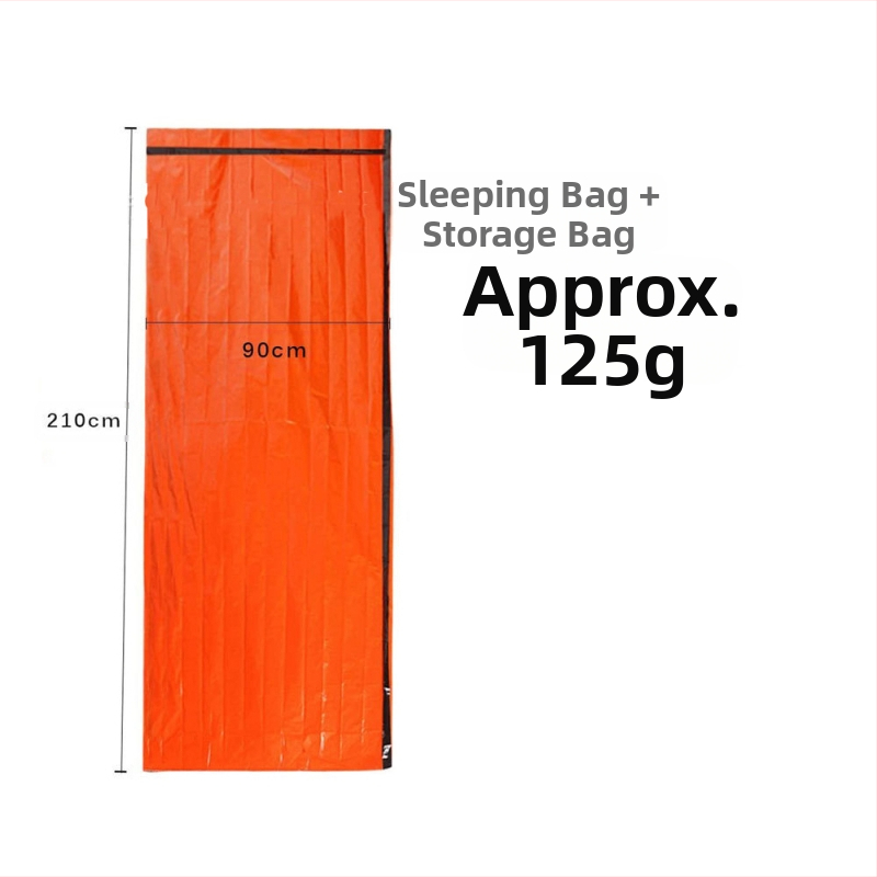 Pārrobežu āra guļammaiss pret temperatūras zudumu PE alumīnija plēves sporta pirmās palīdzības telts dubultais guļammaiss silts karstās presēšanas avārijas guļammaiss