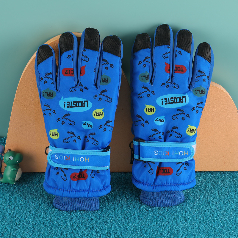 Gamintojo paruoštos zuikio formos vaikiškos slidinėjimo pirštinės žieminėms mergaitėms ir berniukams, atsparios vandeniui ir šalčiui, plius aksominė sutankinta medvilnė su „Heattech“ technologija