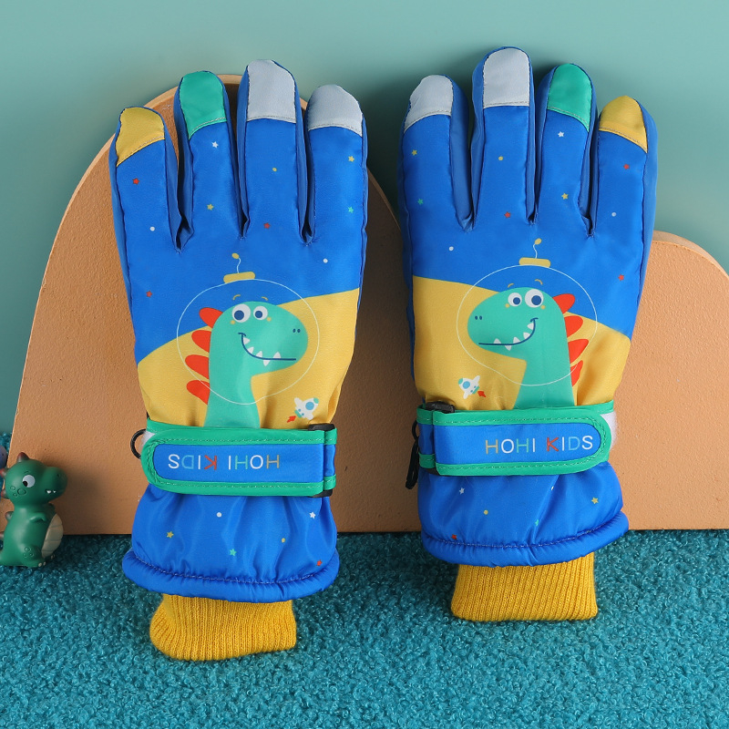 Gamintojo paruoštos zuikio formos vaikiškos slidinėjimo pirštinės žieminėms mergaitėms ir berniukams, atsparios vandeniui ir šalčiui, plius aksominė sutankinta medvilnė su „Heattech“ technologija