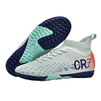 „Crossborder“ aukšti futbolo bateliai su nulaužtais nagais suaugusiems, vejos, žolės, nagų, odiniai, vyriški, jaunimo, studentų sportiniai, treniruočių bateliai.