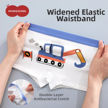 Berniukų apatiniai, vaikiškos medvilninės bokseriai berniukams, kūdikiams be sėdmenų, dideliems vaikams skirti bokseriai, antibakteriniai