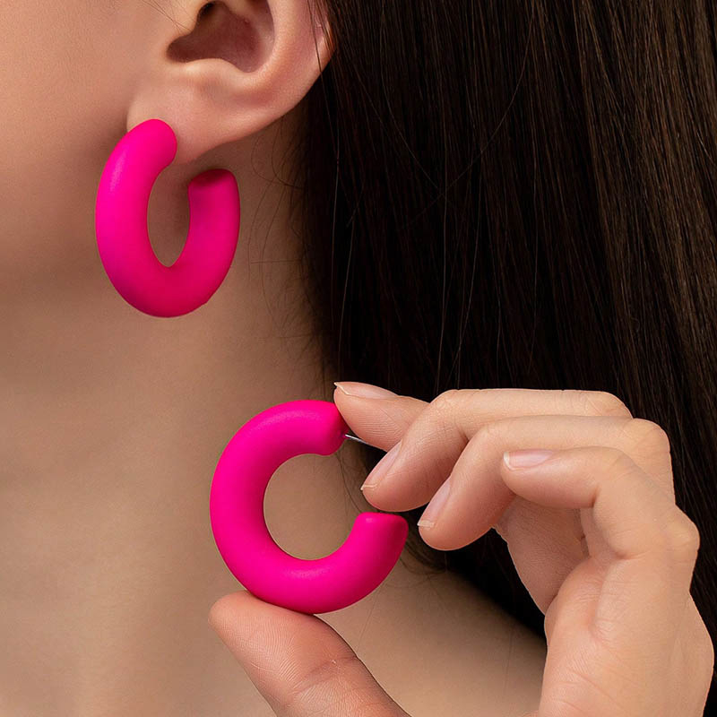 Eiropas un Amerikas temperamenta modes vienkārši lieli auskari personības modes auskari auskari