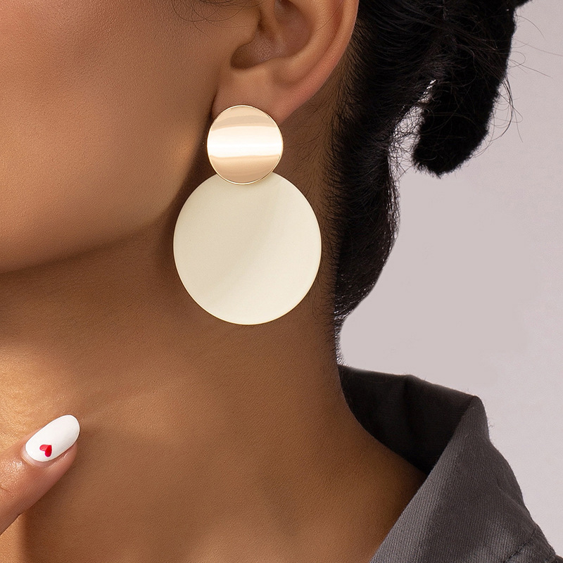 Eiropas un Amerikas temperamenta modes vienkārši lieli auskari personības modes auskari auskari