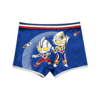 Medvilniniai berniukiški apatiniai šortai su animacinių filmukų motyvais, kvėpuojantys vaikiški apatiniai berniukams, studentiški apatiniai