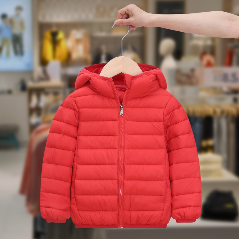 Jachetă nouă din bumbac cu puf pentru copii, ușoară și mare, cu glugă, căptușită cu bumbac, pentru copii, băieți și fete, îmbrăcăminte de iarnă pentru copii, jachetă căptușită cu bumbac
