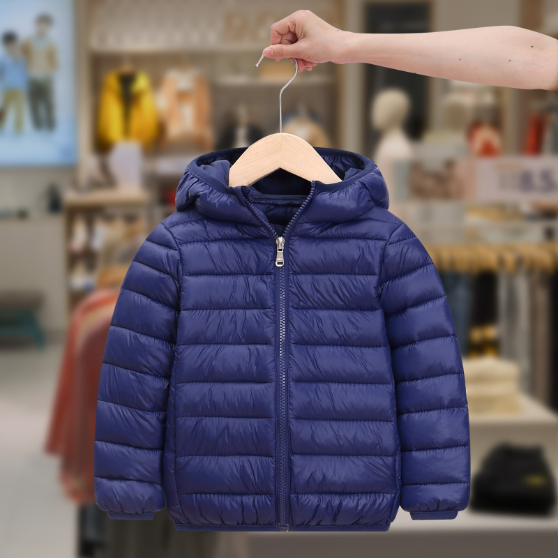 Jachetă nouă din bumbac cu puf pentru copii, ușoară și mare, cu glugă, căptușită cu bumbac, pentru copii, băieți și fete, îmbrăcăminte de iarnă pentru copii, jachetă căptușită cu bumbac