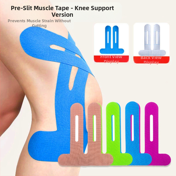 Sporta muskuļu plāksteris, iepriekš sadalīts, sportistam paredzēts muskuļu viengabala ceļgala kinezioloģiskais pārsējs, elastīgais plāksteris skriešanai