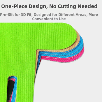 Sporta muskuļu plāksteris, iepriekš sadalīts, sportistam paredzēts muskuļu viengabala ceļgala kinezioloģiskais pārsējs, elastīgais plāksteris skriešanai