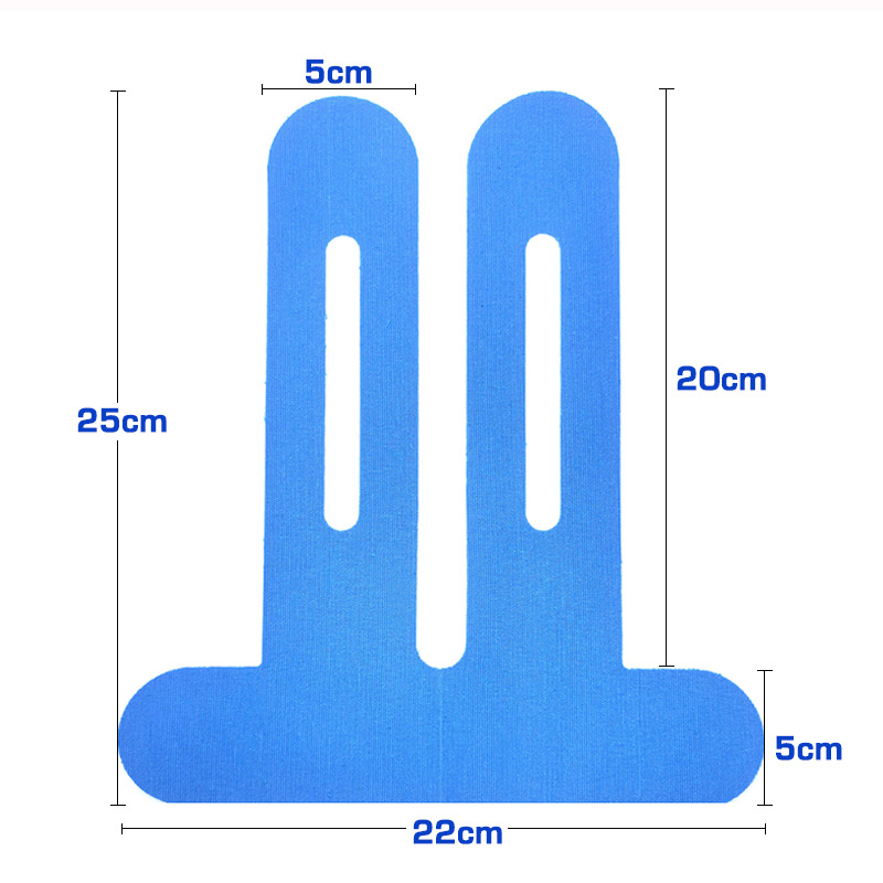 Sporta muskuļu plāksteris, iepriekš sadalīts, sportistam paredzēts muskuļu viengabala ceļgala kinezioloģiskais pārsējs, elastīgais plāksteris skriešanai