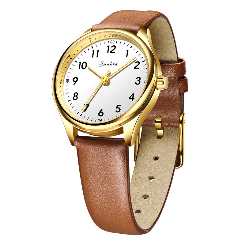 Határokon átnyúló új divatos, egyszerű, kicsi, gyönyörű női karóra, vízálló kvarcóra diáknak, nagykereskedelem, egy generációnyi haj