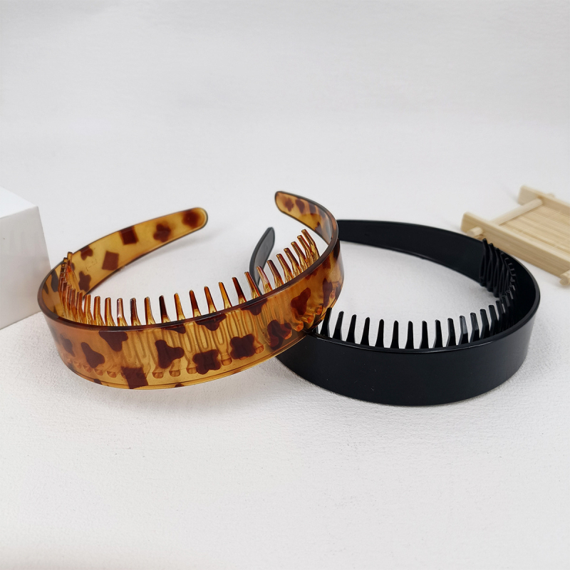 Stil coreean, accesorii simple de păr pentru celebrități de internet de înaltă calitate pentru bărbați și femei, în vara, bandă de păr pentru spălarea feței, bandă de păr cu presiune, agrafe dințate, bandă de păr cu boruri largi