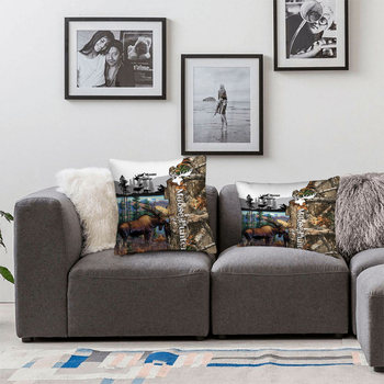 Διασυνοριακή θερμή μαξιλαροθήκη για κυνήγι ζώων, διπλής όψης τυπωμένη μαξιλαροθήκη, κάλυμμα μαξιλαριού σαλονιού, εργοστάσιο πώλησης