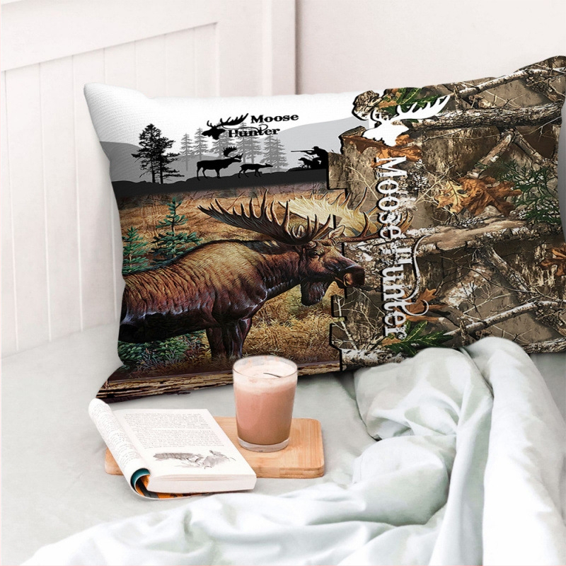 Διασυνοριακή θερμή μαξιλαροθήκη για κυνήγι ζώων, διπλής όψης τυπωμένη μαξιλαροθήκη, κάλυμμα μαξιλαριού σαλονιού, εργοστάσιο πώλησης