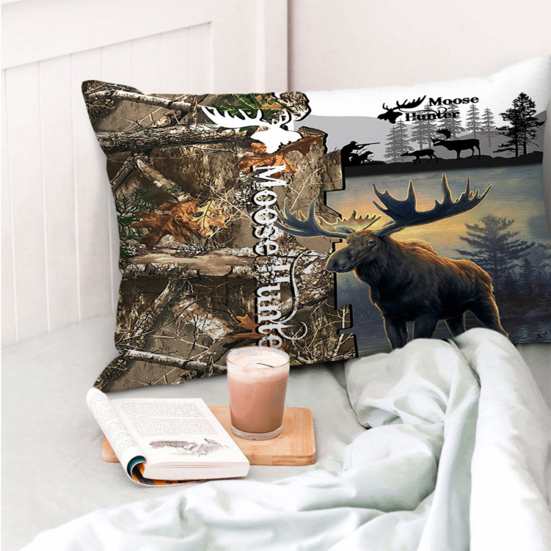 Διασυνοριακή θερμή μαξιλαροθήκη για κυνήγι ζώων, διπλής όψης τυπωμένη μαξιλαροθήκη, κάλυμμα μαξιλαριού σαλονιού, εργοστάσιο πώλησης