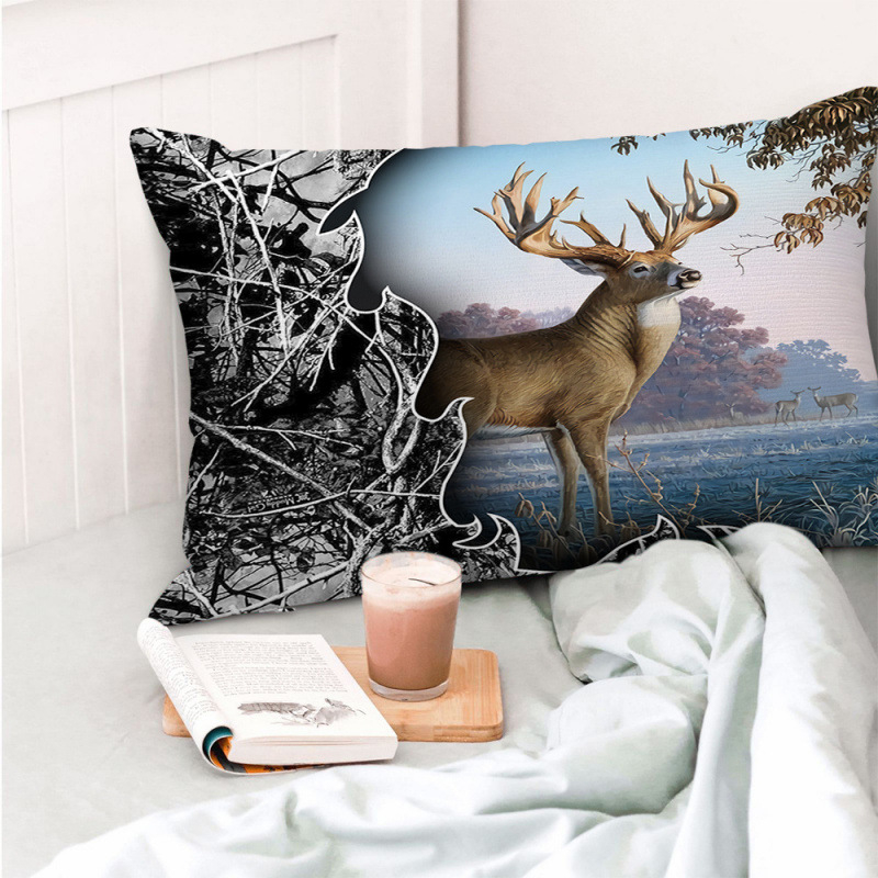 Διασυνοριακή θερμή μαξιλαροθήκη για κυνήγι ζώων, διπλής όψης τυπωμένη μαξιλαροθήκη, κάλυμμα μαξιλαριού σαλονιού, εργοστάσιο πώλησης