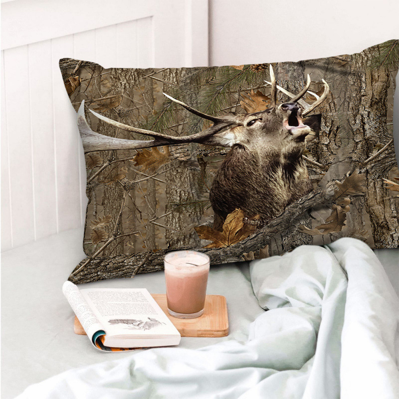 Διασυνοριακή θερμή μαξιλαροθήκη για κυνήγι ζώων, διπλής όψης τυπωμένη μαξιλαροθήκη, κάλυμμα μαξιλαριού σαλονιού, εργοστάσιο πώλησης