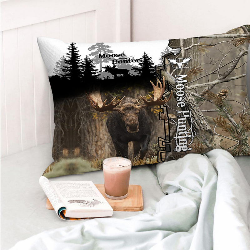 Διασυνοριακή θερμή μαξιλαροθήκη για κυνήγι ζώων, διπλής όψης τυπωμένη μαξιλαροθήκη, κάλυμμα μαξιλαριού σαλονιού, εργοστάσιο πώλησης