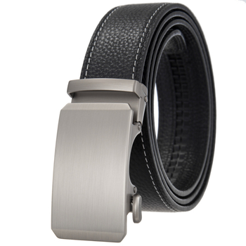 Ανδρική ζώνη με αυτόματη αγκράφα από δέρμα αγελάδας, casual, επάνω στρώση, αυτόματη ζώνη αγελάδας LY36-25513-5