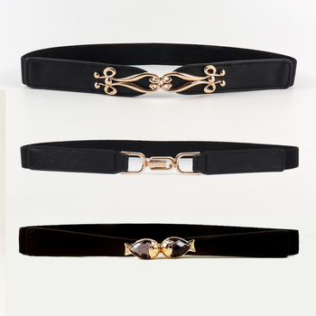 2021 Νέα γυναικεία ζώνη Lazy Belt Φούστα Φόρεμα Ζώνη Λεπτή Ελαστική Ευρωπαϊκή και Αμερικανική Μοντέρνα Ελαστική Ζώνη Καμβάς