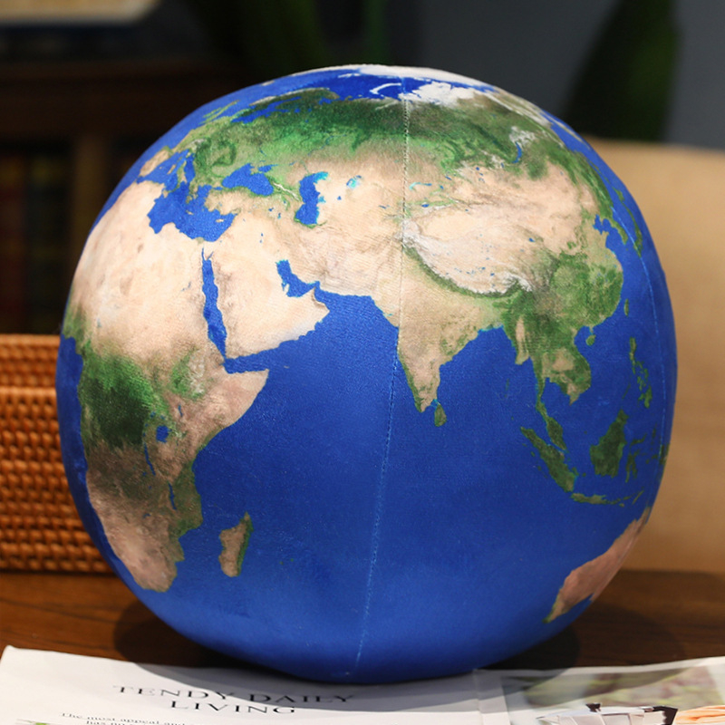 Simulatsiooni Maa padi 3D Kuu plush mänguasi Marss Päike sfääriline nukk lasteaia kognitiivsed fotorekvisiidid