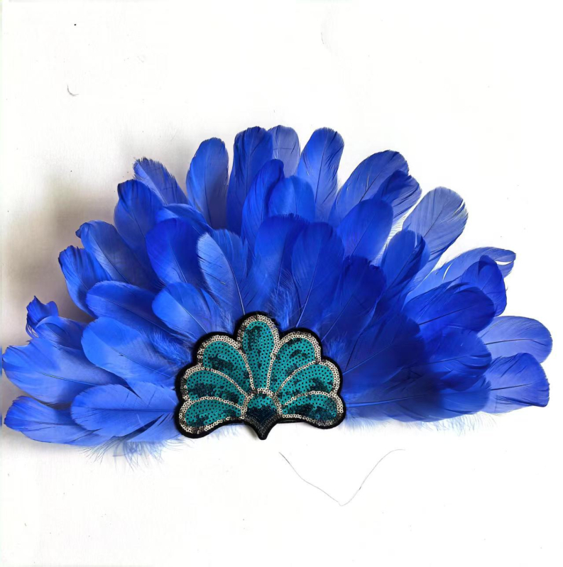 India sulgedest peakatted, ballikostüümi aksessuaarid, rekvisiidid, boheemlaslik hane sulgedest peapael