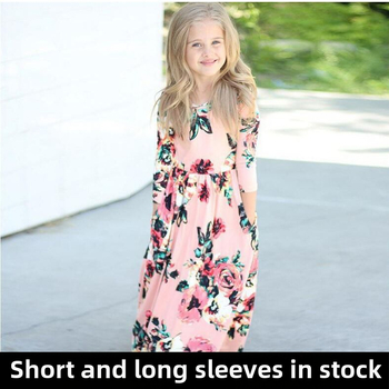 Amazon Παιδικό Φόρεμα με Στρογγυλή Λαιμόκοψη, Μακρύ Φόρεμα για Κορίτσια, Ebay, Aliexpress, Στυλ Κοριτσιών
