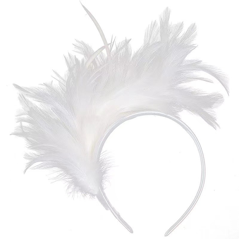 Transfrontaliere nouă bandă de păr cu pene petrecere scenă spectacol vacanță carnaval bijuterii