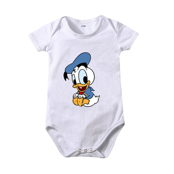 Ins pamučna odjeća za bebe s trokutastim uzorkom, kombinezon za bebe, ljetni miš s printom Pajka Donalda, AliExpress