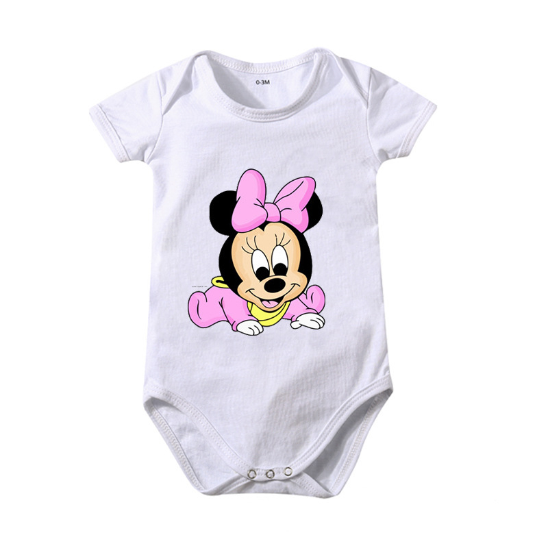 Ins pamučna odjeća za bebe s trokutastim uzorkom, kombinezon za bebe, ljetni miš s printom Pajka Donalda, AliExpress