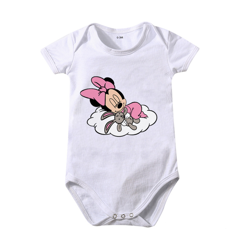 Ins pamučna odjeća za bebe s trokutastim uzorkom, kombinezon za bebe, ljetni miš s printom Pajka Donalda, AliExpress