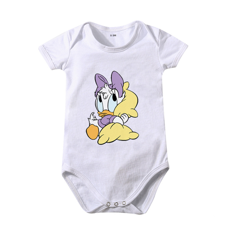 Ins pamučna odjeća za bebe s trokutastim uzorkom, kombinezon za bebe, ljetni miš s printom Pajka Donalda, AliExpress