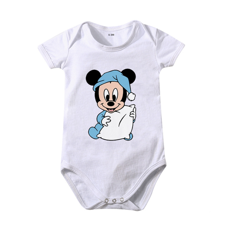 Ins pamučna odjeća za bebe s trokutastim uzorkom, kombinezon za bebe, ljetni miš s printom Pajka Donalda, AliExpress