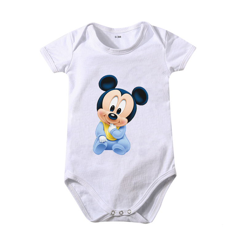 Ins pamučna odjeća za bebe s trokutastim uzorkom, kombinezon za bebe, ljetni miš s printom Pajka Donalda, AliExpress