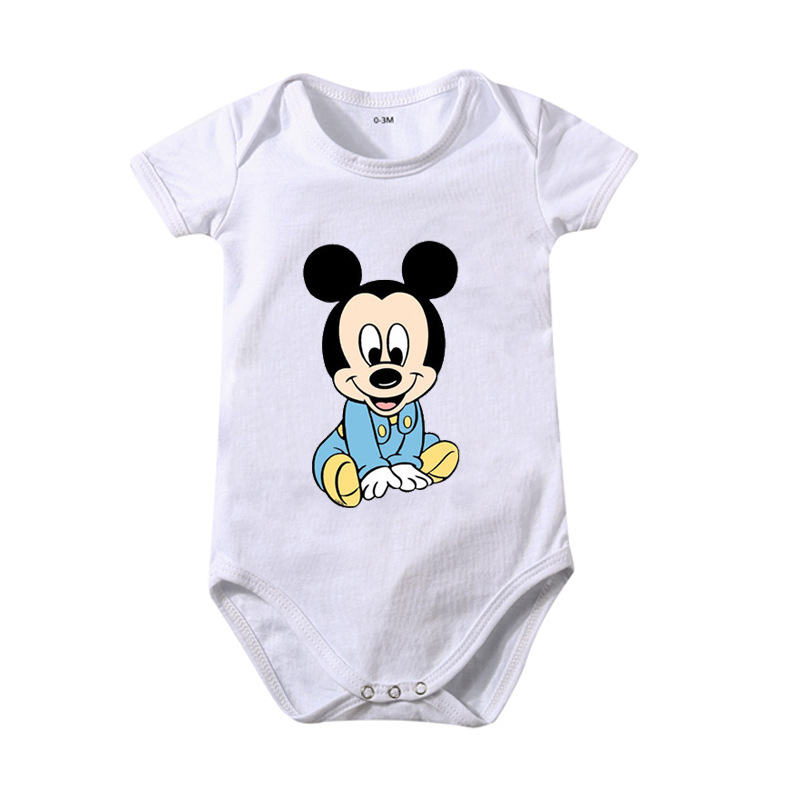 Ins pamučna odjeća za bebe s trokutastim uzorkom, kombinezon za bebe, ljetni miš s printom Pajka Donalda, AliExpress