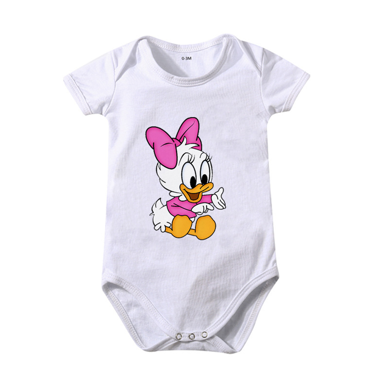 Ins pamučna odjeća za bebe s trokutastim uzorkom, kombinezon za bebe, ljetni miš s printom Pajka Donalda, AliExpress