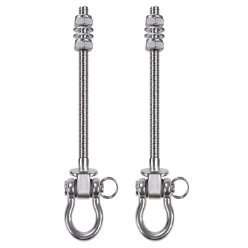 Кука за люлка от неръждаема стомана, тежкотоварна, подвижна, за хамак, хардуер за хамак с пясък, аксесоари за фиксиране на люлки