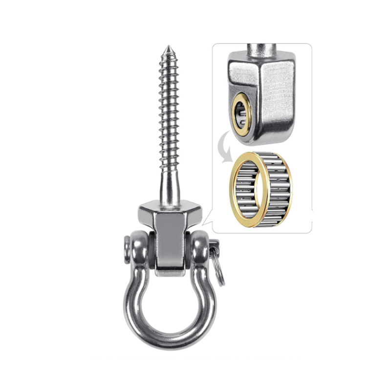 Кука за люлка от неръждаема стомана, тежкотоварна, подвижна, за хамак, хардуер за хамак с пясък, аксесоари за фиксиране на люлки