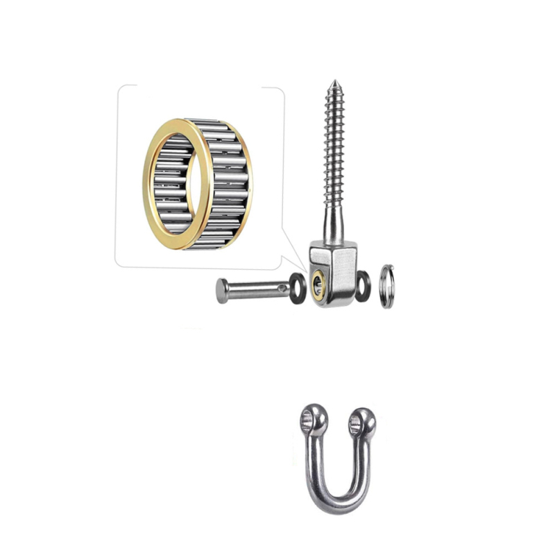 Кука за люлка от неръждаема стомана, тежкотоварна, подвижна, за хамак, хардуер за хамак с пясък, аксесоари за фиксиране на люлки