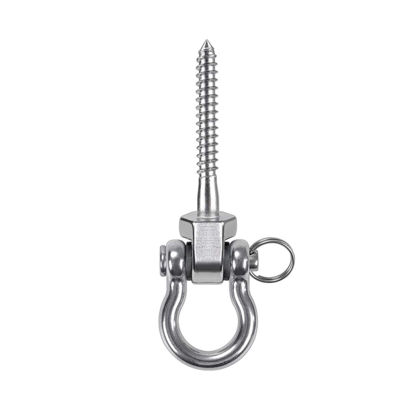 Кука за люлка от неръждаема стомана, тежкотоварна, подвижна, за хамак, хардуер за хамак с пясък, аксесоари за фиксиране на люлки