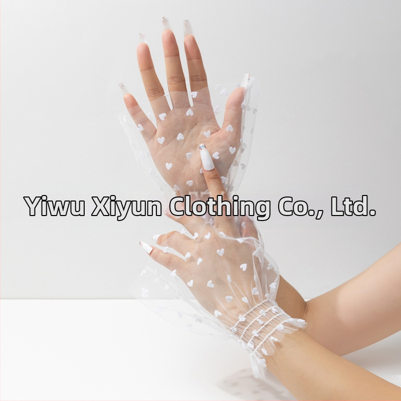 Piiriülesed Euroopa ja Ameerika enimmüüdud võrkkangast südamekujuliste täppidega varrukatega mansettide kaunistuste aksessuaaride disain, mitmekülgsed ja moodsad võltsmansetid