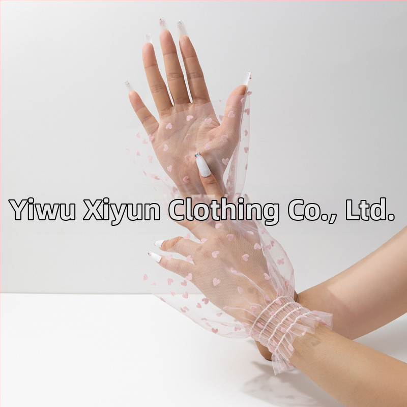 Piiriülesed Euroopa ja Ameerika enimmüüdud võrkkangast südamekujuliste täppidega varrukatega mansettide kaunistuste aksessuaaride disain, mitmekülgsed ja moodsad võltsmansetid