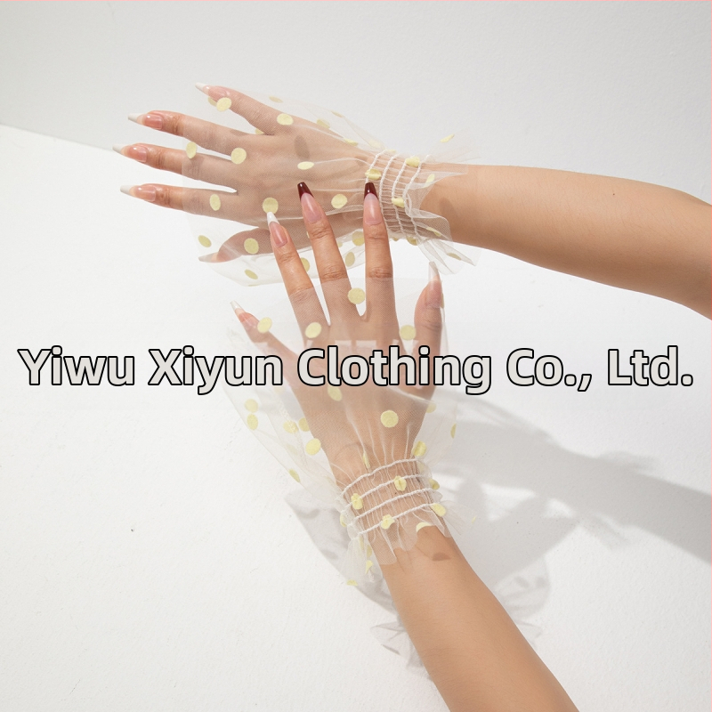 Piiriülesed Euroopa ja Ameerika enimmüüdud võrkkangast südamekujuliste täppidega varrukatega mansettide kaunistuste aksessuaaride disain, mitmekülgsed ja moodsad võltsmansetid