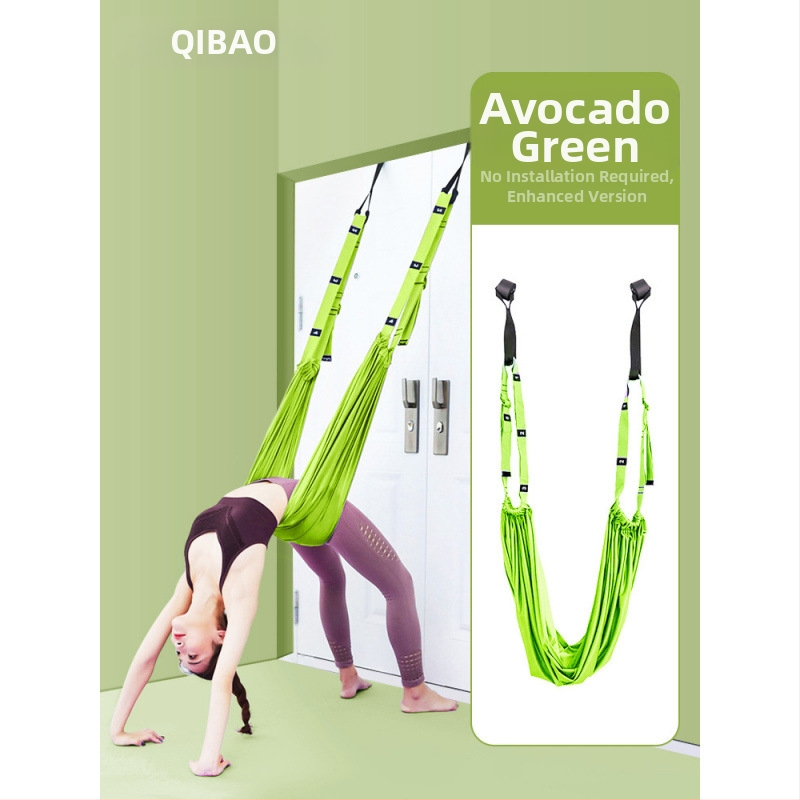 Σχοινί γιόγκα αέρα για οικιακή γυμναστική, γιόγκα, ανεστραμμένο σχοινί τραβήγματος μέσης, κρεμαστή πόρτα, ζώνη τεντώματος γιόγκα