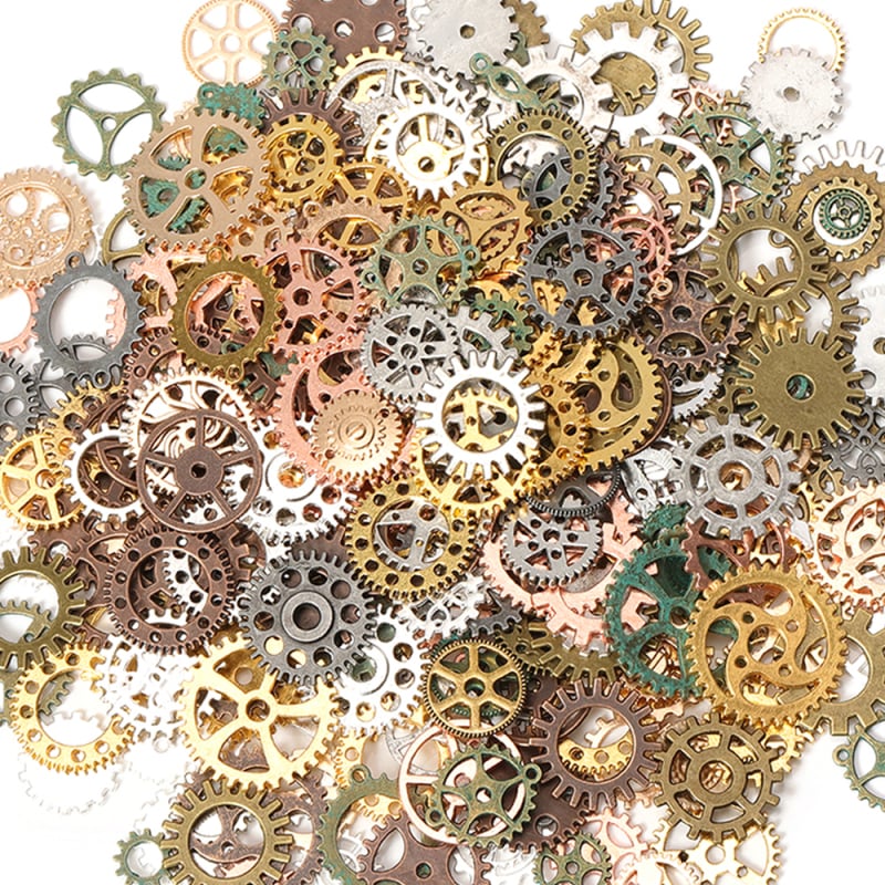 Accesorii din aliaj de pinion pentru ceas Steampunk, lucrate manual, DIY, de casă, pentru robot mic, material indicator, pungă mixtă