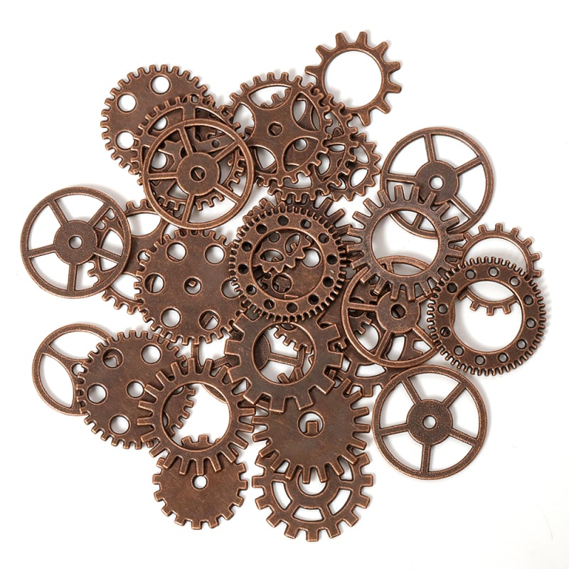 Steampunk óra fogaskerék ötvözet kiegészítők kézzel készített barkács házi készítésű kis robot anyag mutató keverékzsák