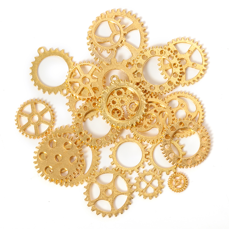 Steampunk óra fogaskerék ötvözet kiegészítők kézzel készített barkács házi készítésű kis robot anyag mutató keverékzsák